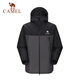 Camel [tres defensas] ropa de choque de una sola capa al aire libre Hombres y mujeres Jackets impermeables 2025 Nuevo ropa de montañismo
