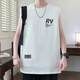 Aoxuanjue vest men's summer men's round neck sleeveless quick-drying high-end trendy brand vest casual sweatshirt t men's clothes 1708 black XL suggests 110-130Jin [Jin equals 0.5 kg]