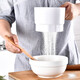 Euung electric handheld flour sieve, automatic baking, electric flour sieve, convenient and fast filtration, stainless steel inner core, color electric 60 mesh, uses AA battery, not included