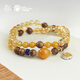 Potala Palace Citrine Agarwood Beeswax Bracelet for Men and Women 925 Silver Accessories Transfer Beads Amber Bracelet Birthday Gift