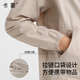 卡蒙（Kenmont）黑胶连帽长袖防紫外线防晒衣女款凉感宽松外穿坠感冰丝开衫新6194 灰绿色 XL