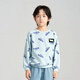 
Qianyu QIANQU Disha Qianyu Children's Clothing Boys Sweatshirt 2025 Autumn New Medium-Grand Boys All-match Round Neck Top Blue Print 160