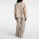 Brunello Cucinelli Cajeza y suéter de mezcla de lana P01054344 beige xxs CN 155/80