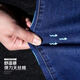 
Seven Wolf [Soft and Smooth] Spring and Summer Leg Scrubbing Jeans Business Casual Straight Men's Trousers Simple High Waist Soft Q5155-Black 34 (155Jin [Jin equals 0.5 kg] or less)