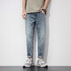 Danjun Summer Jeans delgados Pantalones recortados para hombres Color de alta gama Old Super Soft Cónico Harlan Pantalones pequeños 3291 29