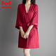 Cat Man (Miiow) Sexy Pyjamas mit Brustpolster für Damen Sommereis Seidenlicht Luxus Pure Desire Style Imitation Seiden Lose Hosenträger Nachthemd Nachthemd Alt-Zp5008 Bohnenpaste Pulver mit Brustpolster M [Empfohlen 80-100jin [Jin Equals Equalle 0,5 kg]]