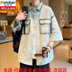 Meloban Pure Coton Shirt Shirt Men's Summer Sexy Shirt Men's Men's Loose Casual Retro Fin Veste 898 Gray 3xl Environ 160-180 Jin [Jin est égal à 0,5 kg] peut être porté