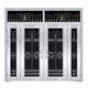 
BEYZK304 stainless steel door rural self-built house entrance door double door glass entrance stainless steel rose gold style 9902