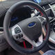 OTHER Mondeo Steering Wings Cover Genuine Leather Ford Edge Explorer Wings Fox Wings Beauforis Hand Sewing Snaps 1517 Ford Black Leather Black Line Real Microfiber