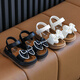 Yumiya Sandalias para niños Girls 2024 NUEVA Princesa Linda Princesa Anti-Slip Interior y al aire libre zapatos de playa de moda para bebés 1105-Sandals/rosa 30 Tamaño Longitud interna 18.5cm