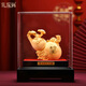 Lijiaxing (LIJIAXING) gourd Pixiu ornaments velvet sand gold handicrafts business custom souvenir gift office wine cabinet decoration [spot_SF Express] velvet sand gold large-size blessing
