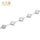 Jin Yixin platinum PT950 five-flower bracelet platinum four-leaf clover bracelet laser style double-sided five-flower bracelet adjustable weight about 15.08 grams length 16+3cm