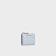 CHARLES&KEITH25秋新品菱格短款钱包拉链零钱包卡包CK6-10770699 Sea Salt Blue海盐蓝 XXS