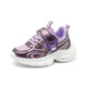 Hello Kitty zapatos para niños para zapatillas de deporte para niñas, zapatos casuales de papá de Kulomi para niñas que absorbe zapatos para el running para niños 6913 Deep Purple 30