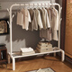 Editor-in-chief Xiang, floor-standing vertical bedroom clothes rack, clothes rack, clothes drying rod, clothes drying rack, simple storage, double hook white