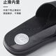 Huili Slippers New Home Flooring Trendy Wear-resistant One-Line Indoor Home Bathroom Bathroom Anti-Slip Men's Soft Sole [Fashionable and Versatile] Huili 3523 Black One Size Smaller 40 Shoe Size Smaller Please Buy One Size Large