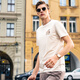 Mr. Bu Summer Nuevo top genial para la camiseta de manga corta para hombres estilo bordado de moda yami albaricoque S_165
