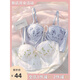 
Modal 2025 new summer thin underwear for women with large breasts, small breasts, gathered bras, girls adjustable sexy lace, first love blue single-piece flagship model 70A 32_