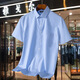 雅戈尔旗舰官方店2025新款DP免烫棉短袖衬衫男夏季免烫抗皱衬衣休闲上衣 DX6624 L 175/96 41建议145-160斤