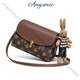 Anysmic Bag Damenbeutel Luxusmarke Single-Shoulder Crossbody Bag Damen 2025 Neues modisches und vielseitiges High-End-High-End-Kaffee der Frauen mit kleinem Quadrat