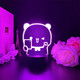 Banda Bear ein und zwei Bubu Peripherales Nachtlicht Emoticon Paket Paar niedliche Figur Atmosphäre Cartoon Peripheriespielzeug Geschenk 3894 Ein und zwei Bubu -Einzelfoto -Modell weißer Hintergrundriss 16 Farben + Fernbedienung USB + Batteriekompartiment