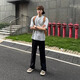 Digada Black Jeans Herren Sommer New American Vibe Scimitar High Street Cleanfit Straight Flared Hosen DFFS-701 Schwarz 3xl