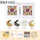 语森忆新婚喜字数字油画diy手工涂色丙烯油画 送朋友结婚礼物婚房装饰画 nx13576 80*80cm绷好实木内框+外框免安