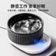 Cat Bowl Keramik konstante Temperatur Katzenwasserspender Wasserschale Heizung Winter Wasserschale Joghurtmaschine Katzenfutter Schüssel Kätzchen Schüssel 550 ml weißes vertikales Muster Keramikschale + Dreigang Temperatur