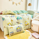 Hongdou Home Textile Cotton Children's Kindergarten Three-Piece Quilt Cover Couverture de courtepointe Matelas complet Ensemble complet Un ensemble complet pour Baby Nap Special Automobile Park [Fitness Soft and Confortation] Fiche de lit pour enfants COUVERTURE DE COURCHE À TROISIÈME 120X150CM