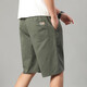 Pantalones de algodón puro de verano Pantalones recortados de hombres Floos de talla grande de hombres
