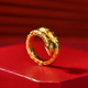CAOX New Spirit Snake Silver Ring Female Zodiac Zodiac Snake Gold Ring Yellow Snake Ring for Girlfriend Spirit Snake Ring Opening Adjustable