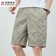 
Jinba Men's Clothing (K-Boxing) Summer Shorts Men's Cotton Solid Color Casual Shorts Wear Men's Clothing Simple Cropped Pants Men's Pants 9215 Navy Blue 4XL