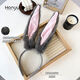 ENRMIIV Halloween Rabbit Ears Headband Velvet Hairpin Cos Officer Judy Disney Play Photo Headband Headband Hair Accessories Gray + Pink Long Hair Rabbit Ears Headband
