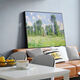 BEYZK Giverny's Spring Monet Oil Painting Home Living Room Modern Decorative Wall Hanging Painting Electric Meter Box Covering Painting Master Monet Coast 02 90x12035mm Thick Wood Color Frame