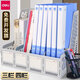 Deli-Triple- und Vier-Link-Datei-Frame-Datei-Dateidatei-Frame-Korb Blau Schwarzer Grau Datenkorb Information Rahmen Height Blue Four-STORN-9848