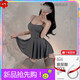 霏慕赠避孕套冰丝吊带裙纯欲风睡衣女款性感女款2025新款夏款高级感大 【2件装】6625吊带裙+6967秘书（送袜） XL 【建议体重120-160斤】