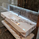 
[Double-layer rock slab] Rock slab seamless wash basin integrated double-layer bathroom wash basin hotel toilet wash basin custom-made [Private customization] SQWY [90*50] 9856 pieces sold