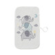 Baby Urin Septum Neugeborene Babywindelersatzpolster kann wasserdicht und klein und tragbar für den Kindergarten. Grauer Elefant (rechteckiger Urinpolster) 60*35