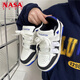 
NASA XVVX board shoes for boys ins super hot Hong Kong style niche couple sports and casual shoes new trends and versatile skateboard men's shoes 6630-white and green 41 (recommended by the store manager)