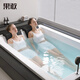 Kokang B & B Villa Internet Promi eingebettete Badewanne Zwei Paare Dusche integriert 1,85 m 719 Badewanne eingebetteter Lufttank + Abfluss + Überlauf 1,9m