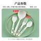 SHUANG YU disposable large spoons 20 large soup spoons ramen spoons extended corn-based plastic hot pot long handle male spoons