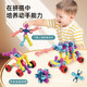 Skeleton Joint Rod Assembling Building Block Toy Children's Intellectual Development Puzzle Assembling Toy Boy Building Block Kindergarten 170-piece Set Storage Box + Wheel + Drawing