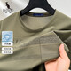 
Kangaroo 7A Middle-aged Men's Summer Round Neck Short Sleeve T-shirt Ice Wire Breathable Daddy's Summer Real Pocket 695 Pickle Green M 80-110Jin [Jin equals 0.5 kg]
