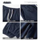 Fat Donglai navy blue leggings sweatpants spring and autumn men's heavyweight straight sports pants loose casual pants 100 navy blue 2XL _ Recommended 136-150Jin Jin is equal to 0.5 kg