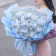 
Flower express broken ice blue rose bouquet birthday gift for girlfriend and lover nationwide delivery on the same day 11 broken ice blue roses dy679