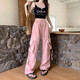 
Multi-pocket casual ice silk work pants for men and women neutral summer outdoor trousers trendy couple casual pants KXW 687 blue [ice silk work pants] 3XL [145-160Jin [Jin equals 0.5 kg]]