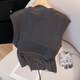 Cypress House round neck sweater 2025 summer new women's fashion temperament pullover sleeveless commuting top