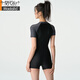 
Modal swimsuit women's 2025 new flat angle one-piece student conservative racing slimming swimming tube special hot spring swimsuit 8801 swimsuit 2XL