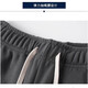 Twill straight casual pants men's autumn and winter fashion sports pants loose and versatile drapey wide-leg sweatpants men's spring and autumn black 2XL