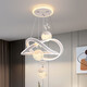 Restaurant lustres modernes simples salle à manger table à manger table lampe de la lampe Internet Célébrité des lustres réglables New Zhongshan lampe 12099y blanc 50 cm de diamètre - trois couleurs sans poteau